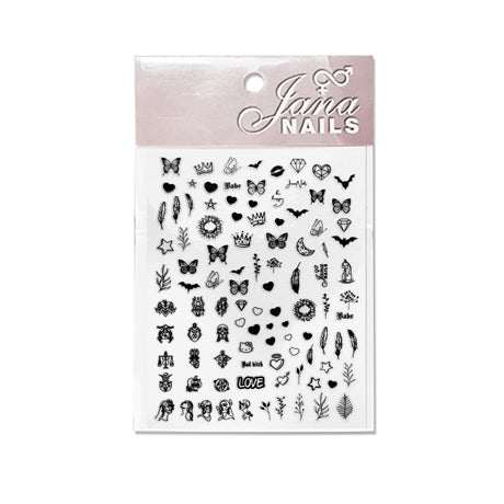 Flexi Stickers Black Design 02