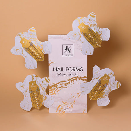 JN Gold Butterfly Paper Forms 100 pces