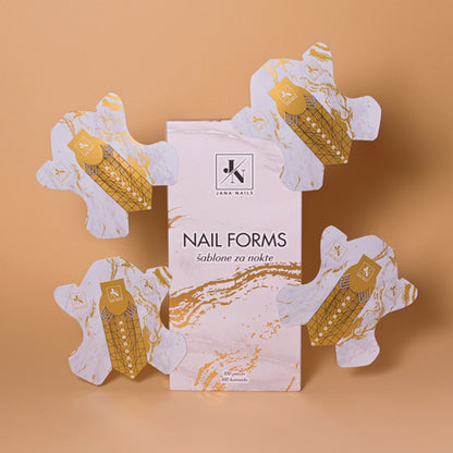 JN Gold Butterfly Paper Forms 100 pces