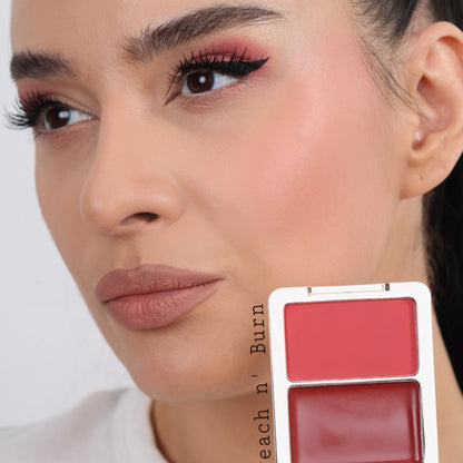 Peach N' Burn Cream & Powder Dual Blush 8 g