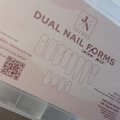 Dual Nail Form - Big Salon Mix 288 pces