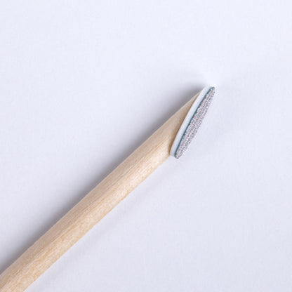 Mini Cuticle Sanding Pusher Sticker & Wooden Stick Set - 180 grit - 200 pcs